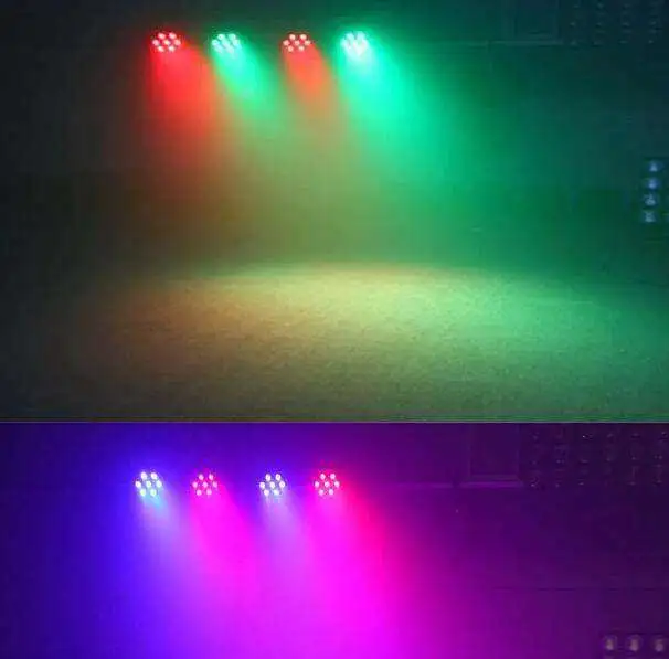 DJ Lights Disco Equipment 7X3w RGBW 4in1 LED PAR Bar Stage Lighting