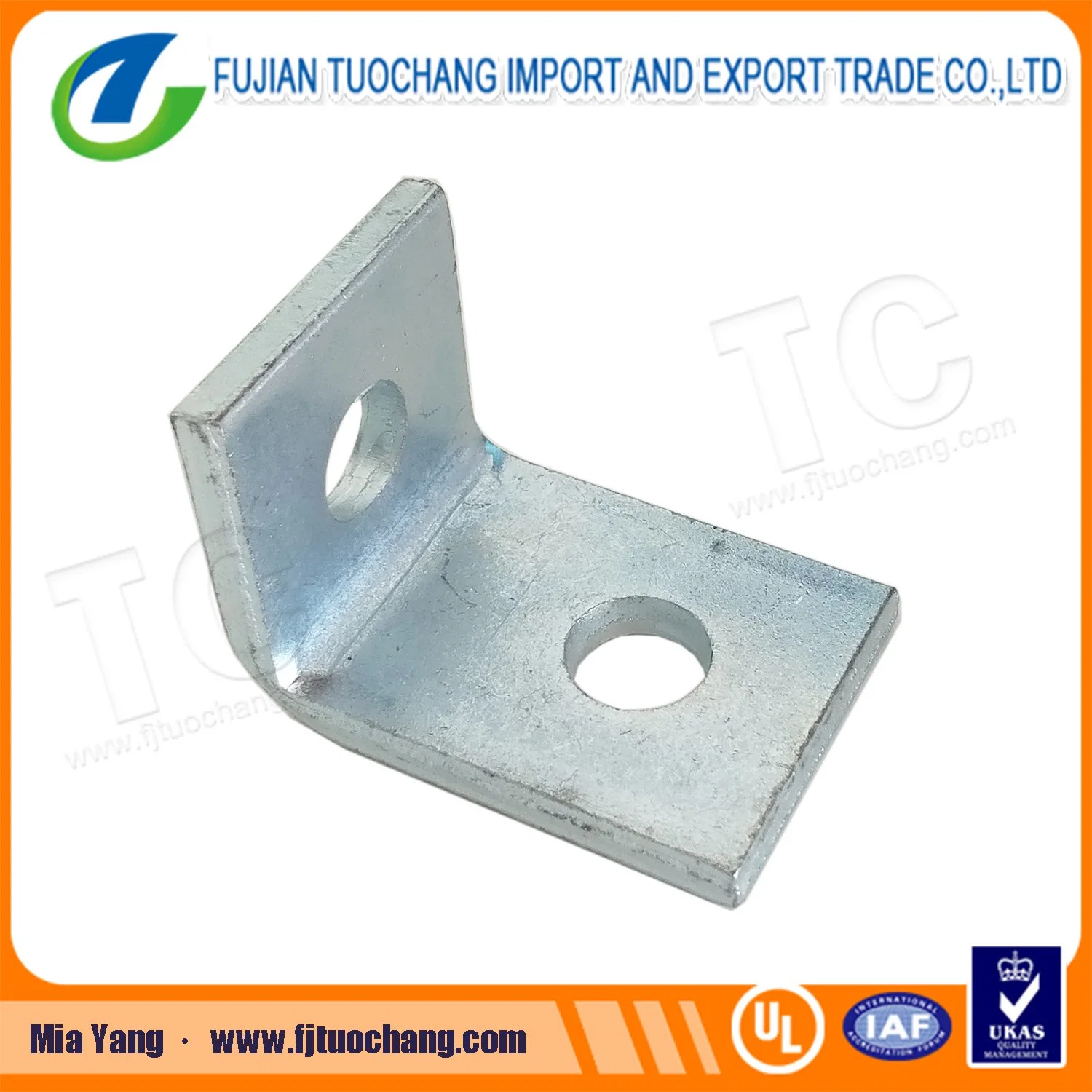 Eg 2 Hole 90 Degree Angle Connector Bracket for Unistrut