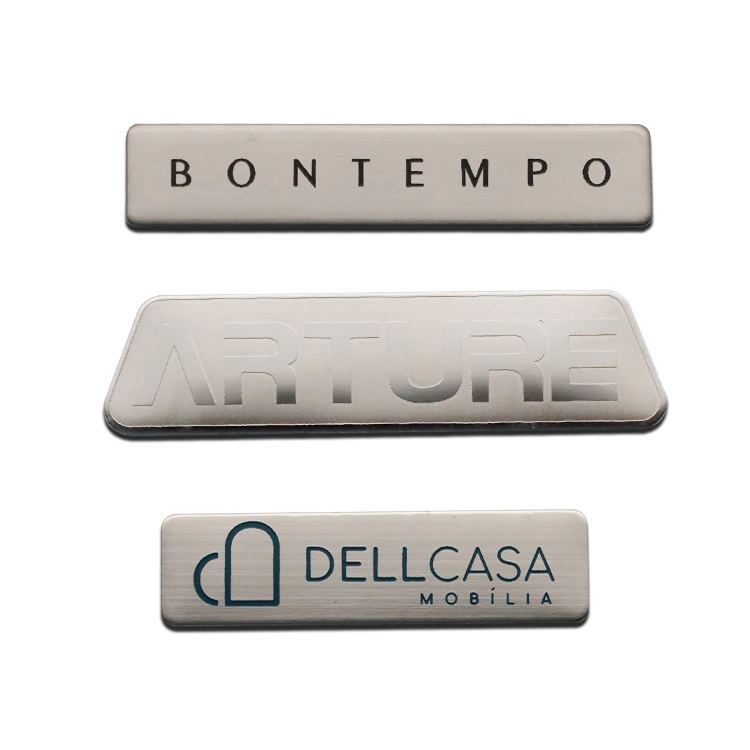 Bolsa de ropa ropa de moda muebles Aparato de aluminio de la etiqueta de metal Logo de la placa de la etiqueta de calzado artesanal Souvinir Regalo Promocional Llavero moneda