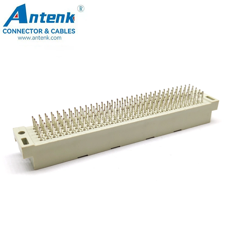 2.54mm 160p Straight DIN 41612 Connector DIP PBT Male Press