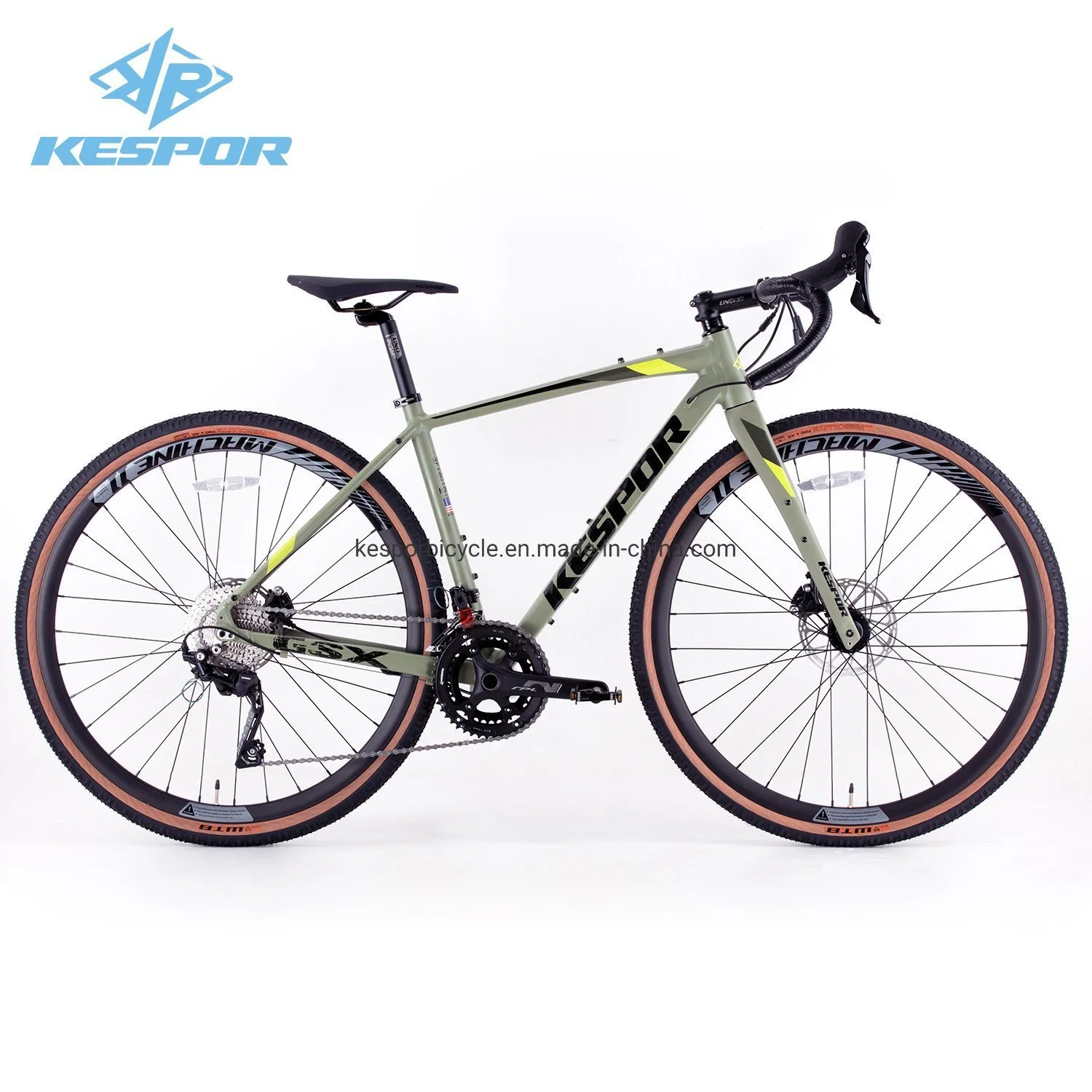 China Factory Customized 700c 20 Speed Gsx Road Bike Bicycle with Alloy Frame and Carbon Fork Gravel Bike