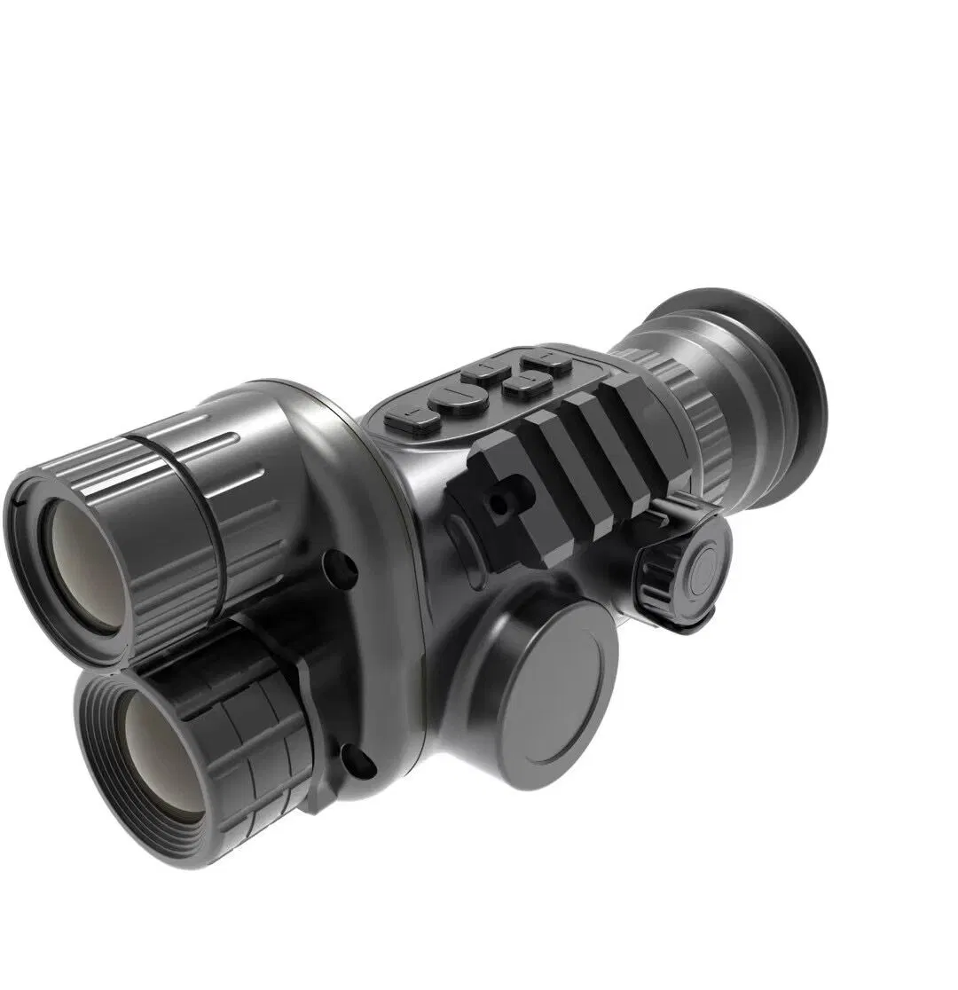 IP 67 Ligas de alumínio UNIFORMES 6.0X 25mm Objectiva de Zoom Digital Thermal Dual-Light Visualizador de fusão do dispositivo de visão nocturna