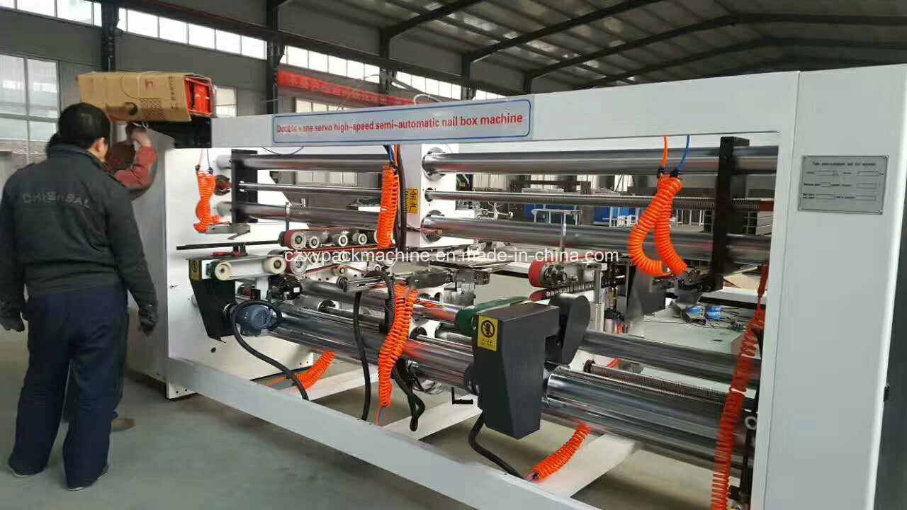 China Corrugated Carton Box Stapling Machine