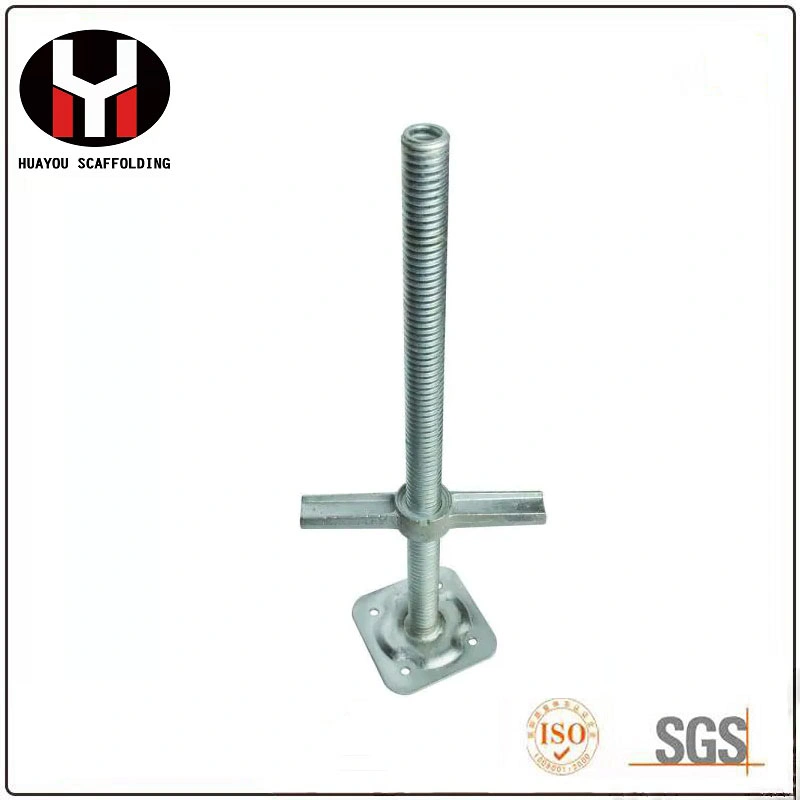 H Beam - sistema de andamiaje de acero para encofrado - Jack de base de tornillo galvanizado Fabricado en China