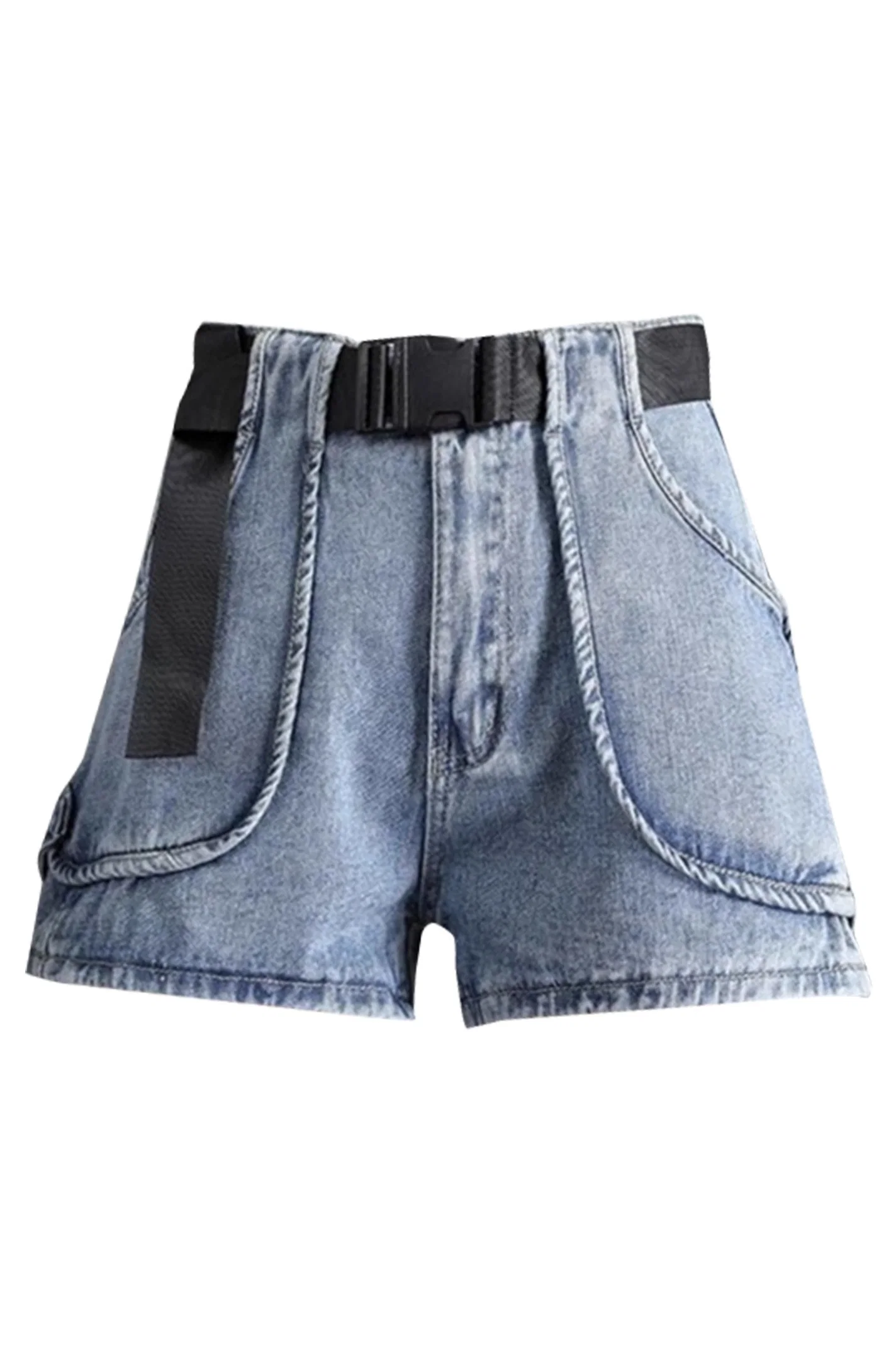 Schnelle Lieferung Mode Jeans Nicht-Konformistische Mode Hohe Taille Sack Denim Lässige Shorts