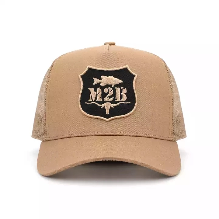 Venda por grosso de Coroa Alta 5 Instrumentos Adulto Hat com tecidos de Design Personalizado Gorras Patch Caminhoneiro Tampa de malha