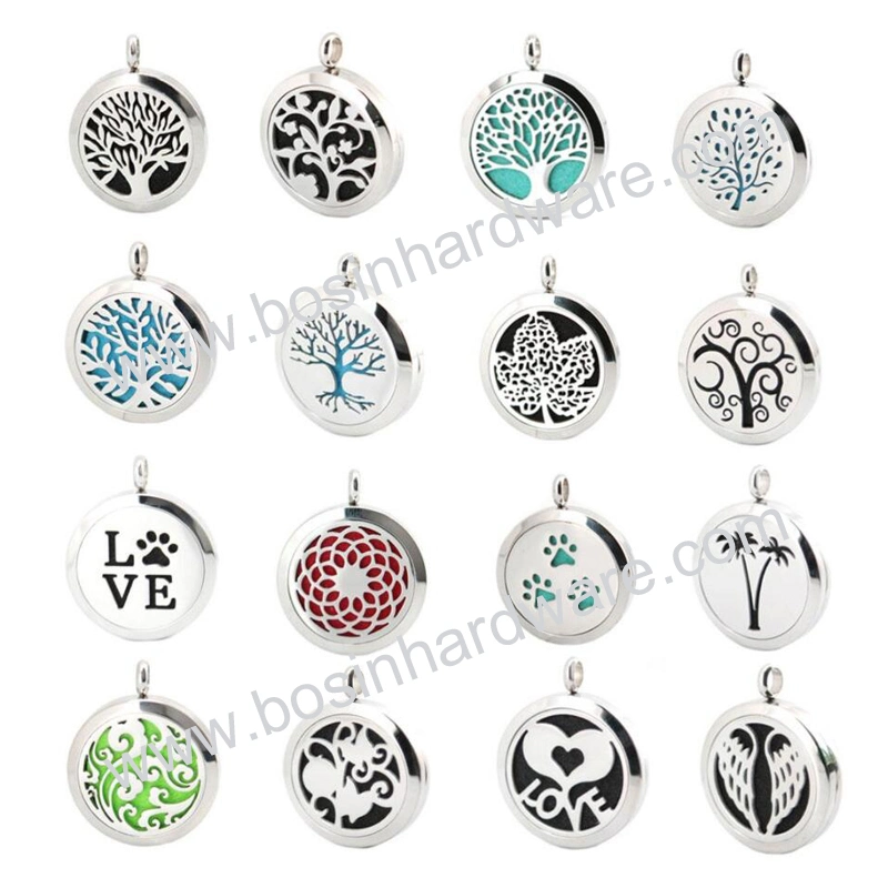 30mm Stainless Steel Tree Diffsuer Locket Charm