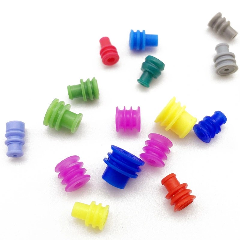 Custom Silicone Rubber Waterproof Wire Seal Parts for Connectors