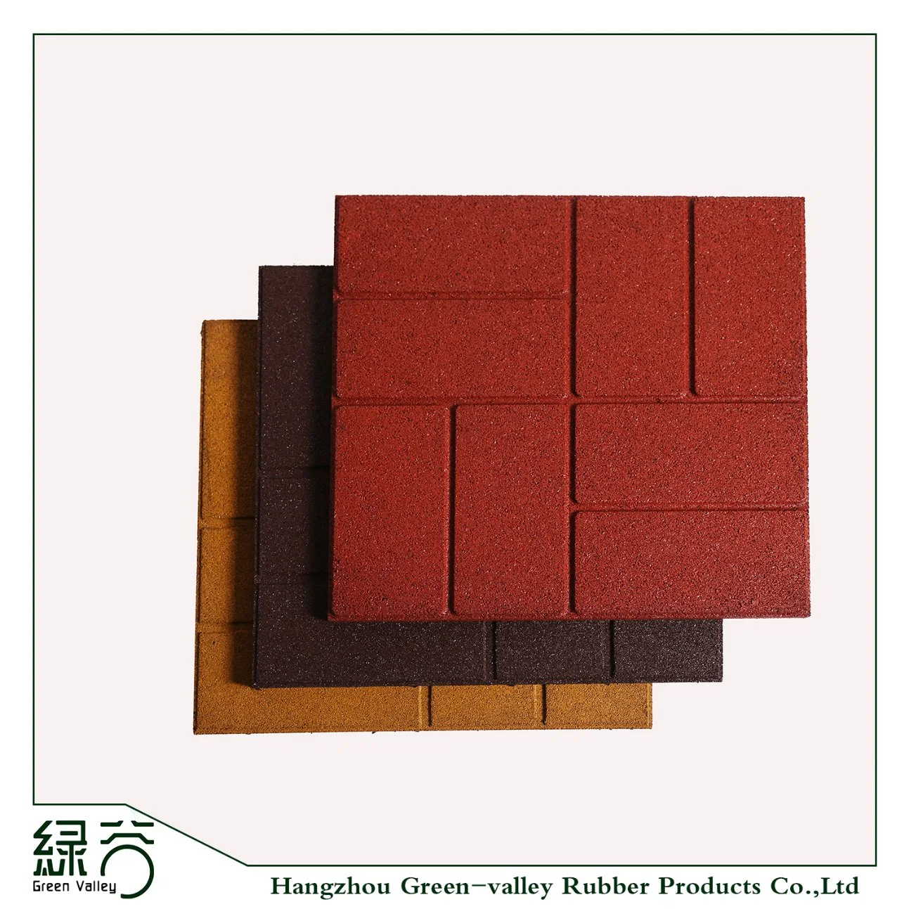 Cheap Price Outdoor Anti-Slip Flooring Brick Recycled Rubber Mat for Walkway