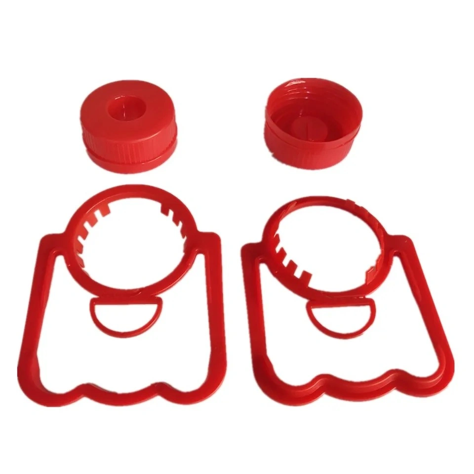 Plastic Bottle Cap Holder Moulding and Hot Runner Steel 4-24 Cavity Handle Mould