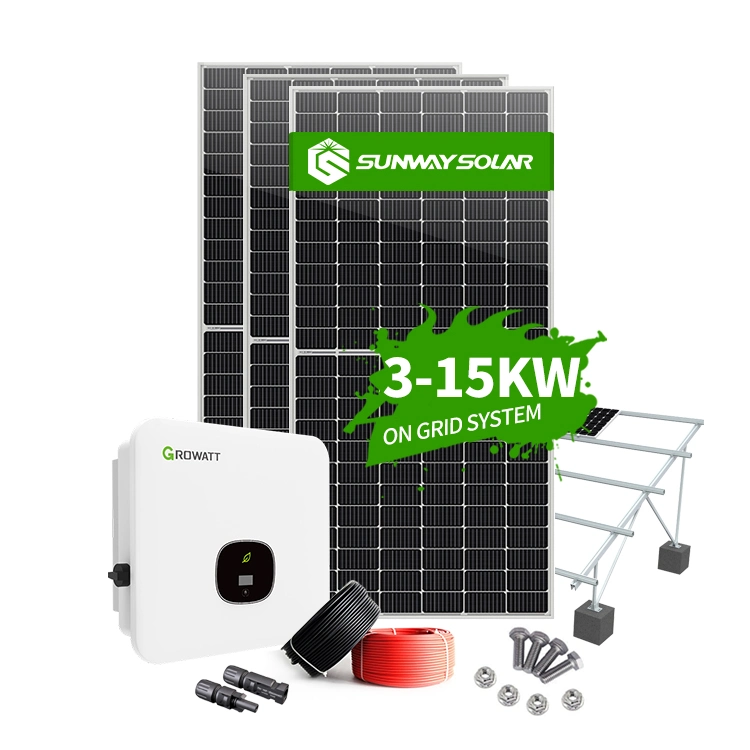 Venta caliente de 25 años de garantía Sunway China Energía Solar en sistema de rejilla para el hogar