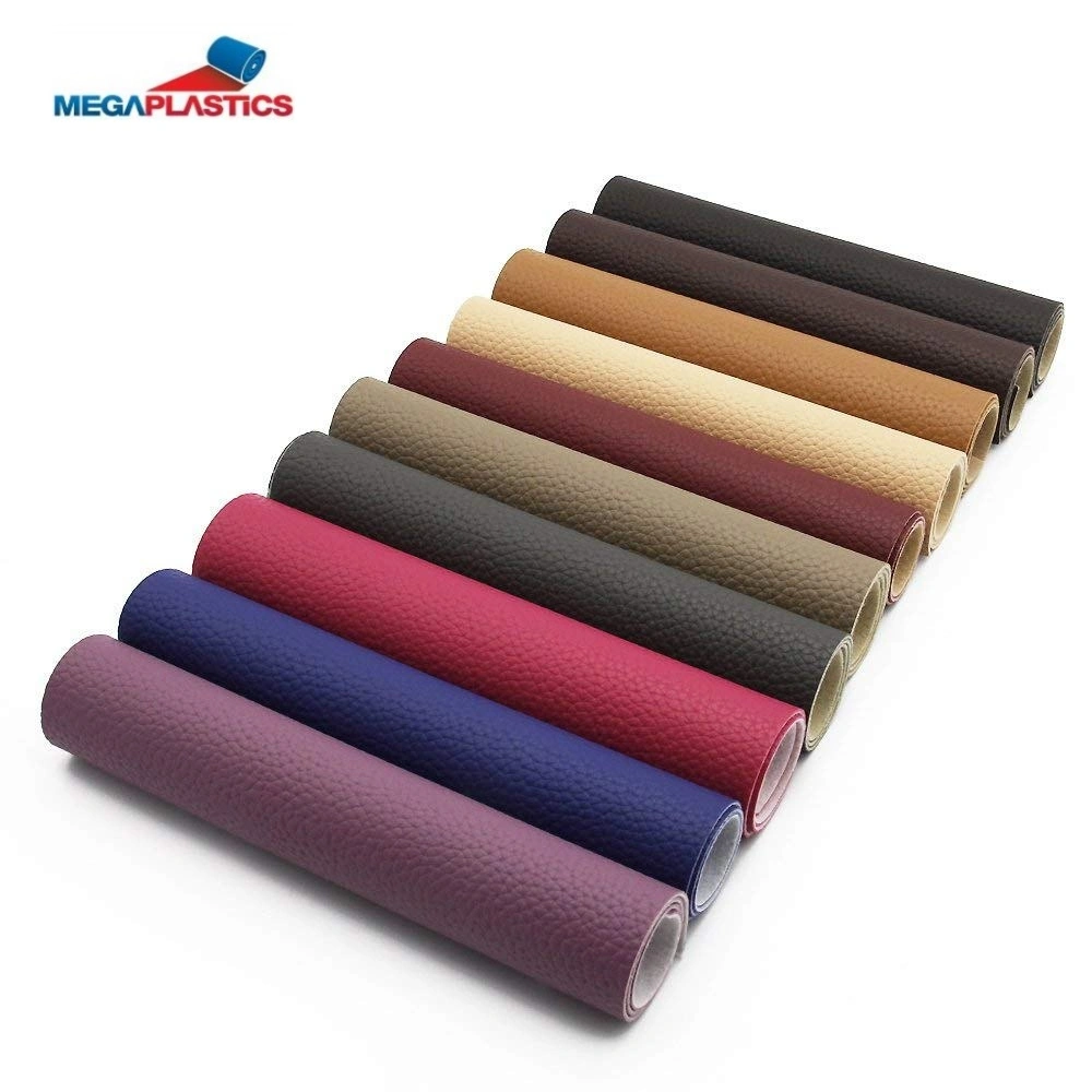 Cuero artificial para el sofá de cuero Repujado Paño de microfibra de muebles de cuero sintético de PVC para el sofá de cuero de telas de tapicería de tela asientos y muebles