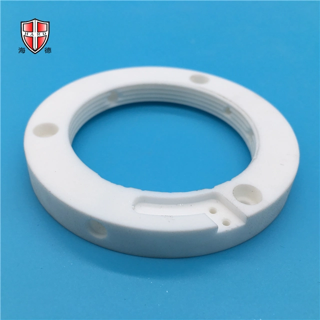 Custom Made Good Machinability Insulated Machinable Micro Crystal Ceramic Machining Part Ring Spacer Plate