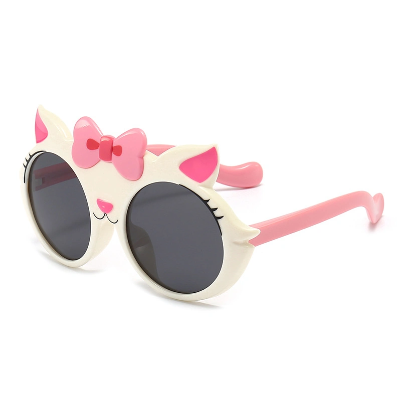 Nouveautés Lunettes de soleil unisexes Tpee pour enfants Lunettes de soleil 3D Cartoon Cat