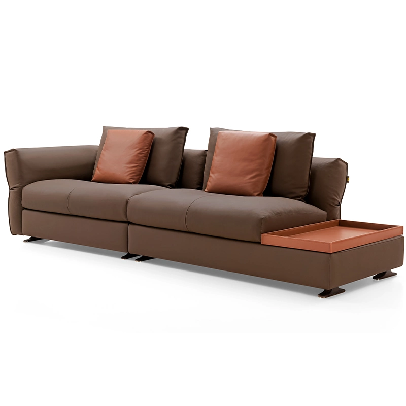 New Design Upholstered Couch Living Room Furniture Modern Modular Corner Sectional Leather Sofa