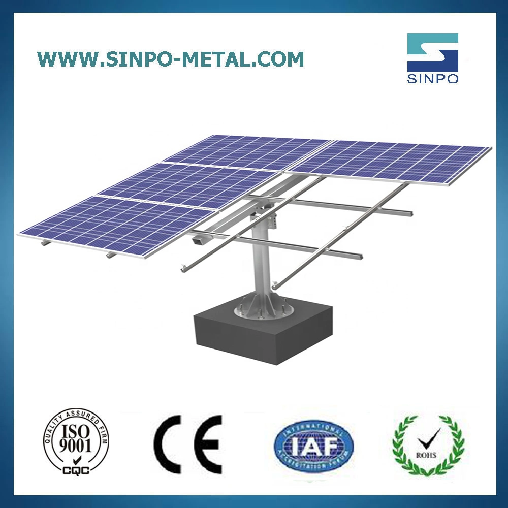 Carbon Steel Single Pole Solar Mounting System Solar Pole Racks Ground Solar Support