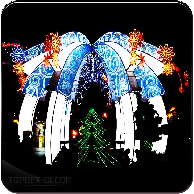 Декор Toprex открытый рождественские украшения идей привели арочных фонарь освещения пола