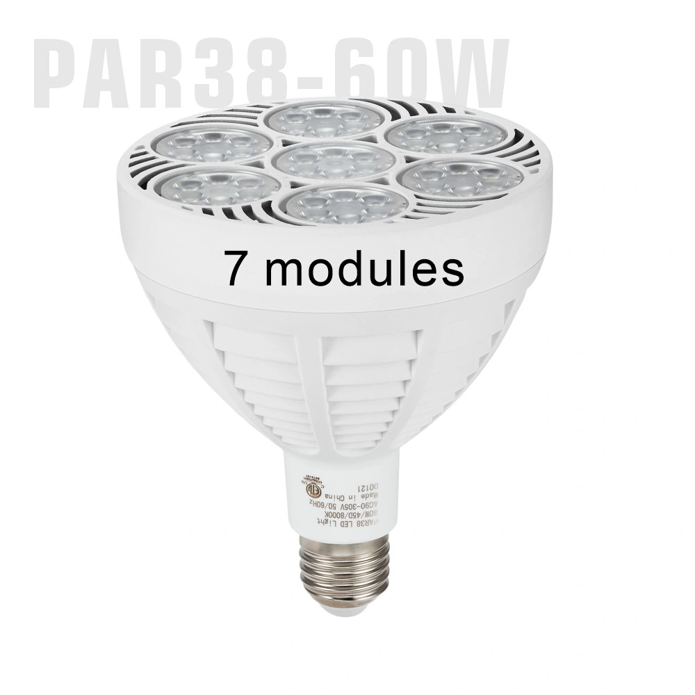 60W Ampoule LED NOIR PAR38 110V 220V ETL E26 E27 en aluminium 40W 50W à intensité réglable par 38 d'inondation de bijoux par38 LED Spots de lumière