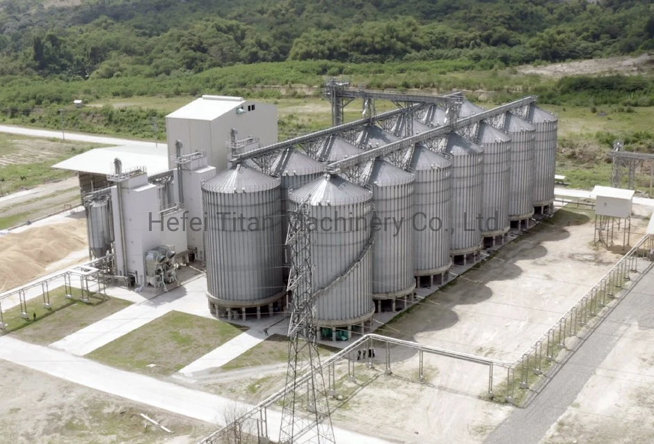 Galvanizado Silo de grano de acero inoxidable para almacenamiento de palas