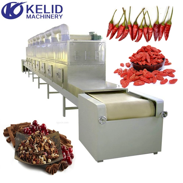 500kg/H Microwave Clove Black Pepper Chili Dryer