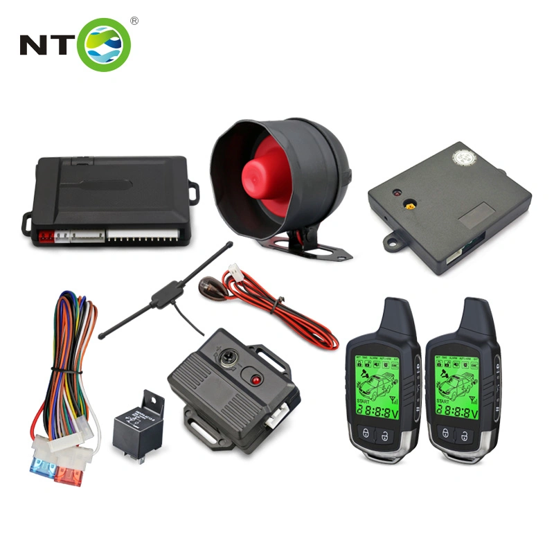 12V LCD Screen Two Way Car Alarms Security System Universal