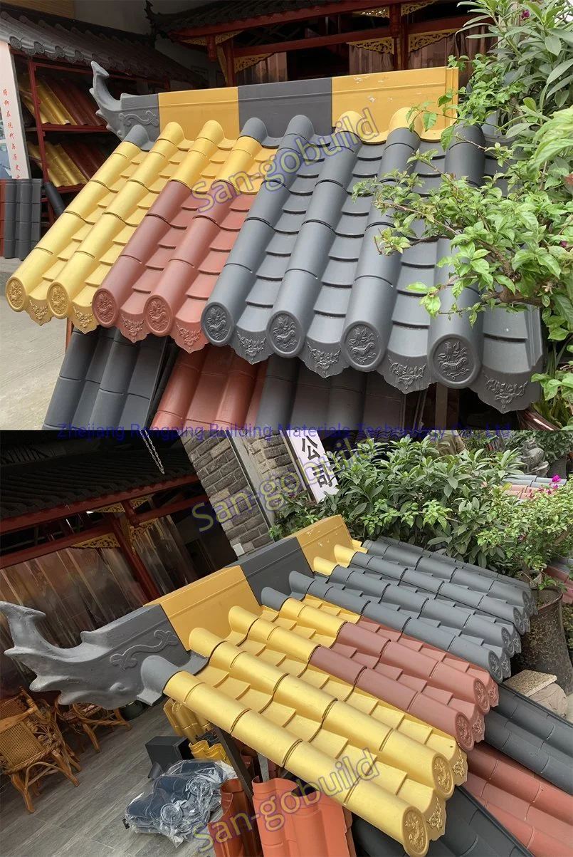 Classical Water Proof Building Material Sloping House Top PVC Roof Design Polyester Roofing Tile