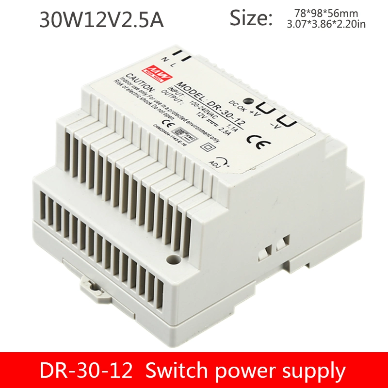 مورد طاقة DR-30 30W Industrial DIN Rail 15V-2A بقدرة 30 واط قم بتبديل مثبت الطاقة