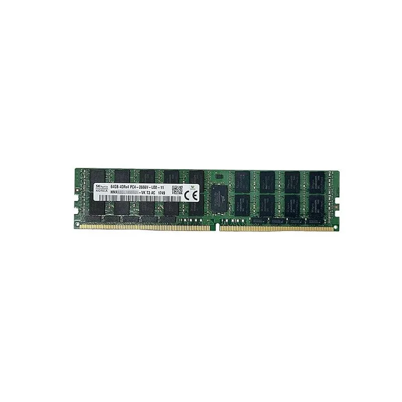 ذاكرة RAM للخادم سعة 64 جيجابايت بسرعة 7200 ميجاهرتز ECC (4 جيجابايت × 4 بت) ذاكرة RDIMM سعة 2 جيجابايت DDR4