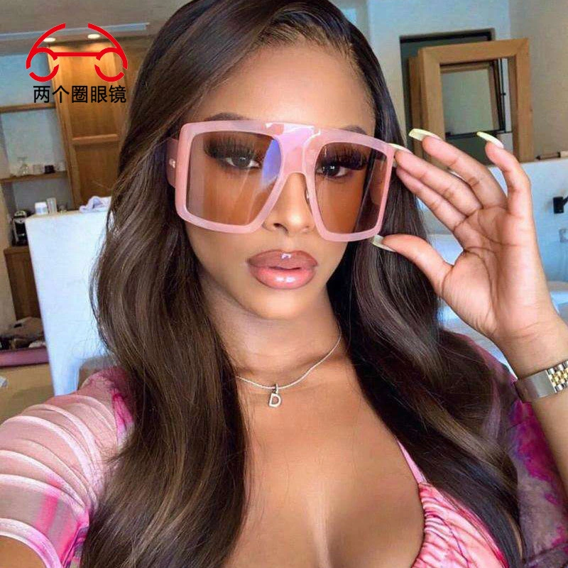 New Trend Large Frame Sunglasses Gradual Color Shades European and American Fashion