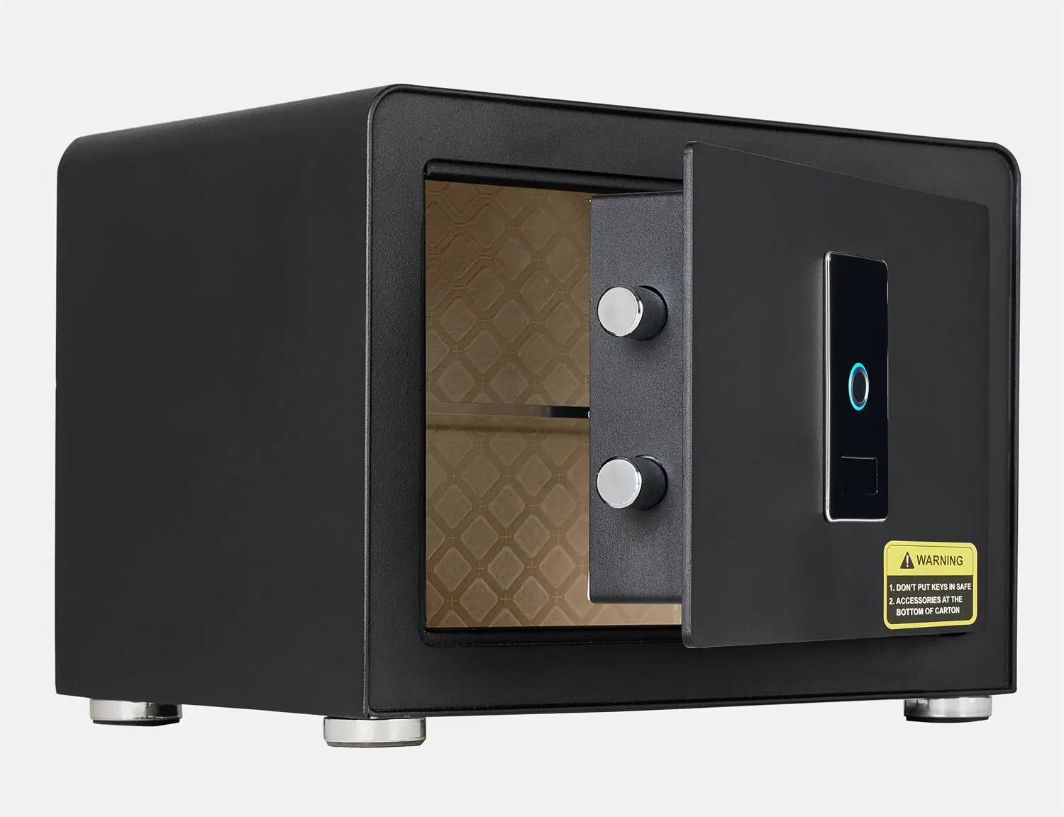 Fingerprint Access Luxury High quality/High cost performance Interior PU Leather Home Safe