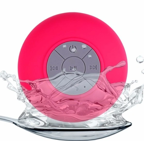 Portable Mini Suction Cup Speaker Built in Microphone Bathroom Mini Waterproof Wireless Bluetooth Speaker