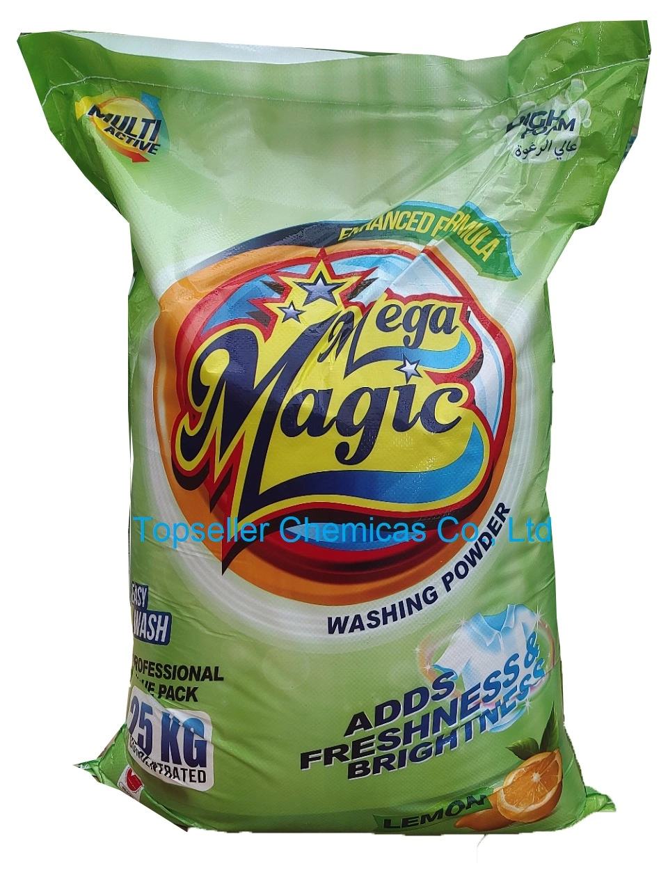 Toda la venta masiva de 25kg detergente en polvo detergente en polvo OEM