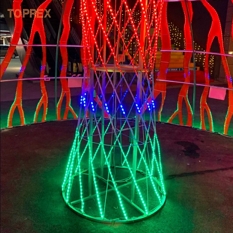 Large Custom Modern Crystal Decorative LED Neon Flex Rope Motif Lighting