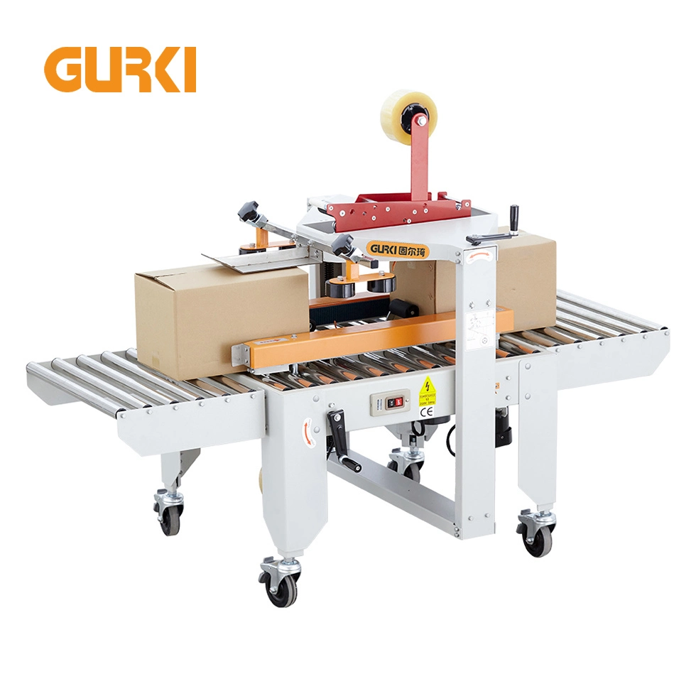 Semi Automatic Case Top Bottom Carton Tape Sealer Box Taping Sealing Machine Paper Packaging for Shunyin Brand