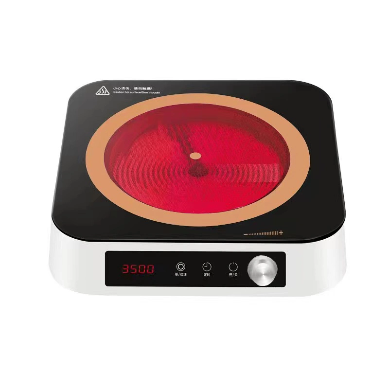 2200W Electric Ceramic Stove Single Burner Touch and Knob Control Infrared Cooker