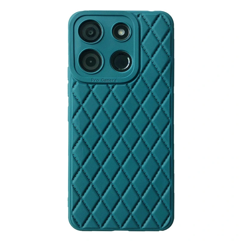 2023 New Design Rhombic Lambskin TPU with Side Non-Slip Mobile Phone Case for Sansung A04e A34 5g Back Cover