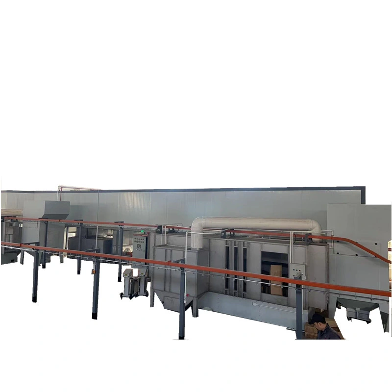 Full Automatic Powder Coating Line for Spray Painting Metal Furniture with Gas Oven and Reciprocator Machine