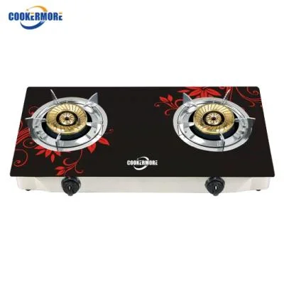 Kitchen Appliances Tempered Glass 2 Infrared Burner Table Gas Stove