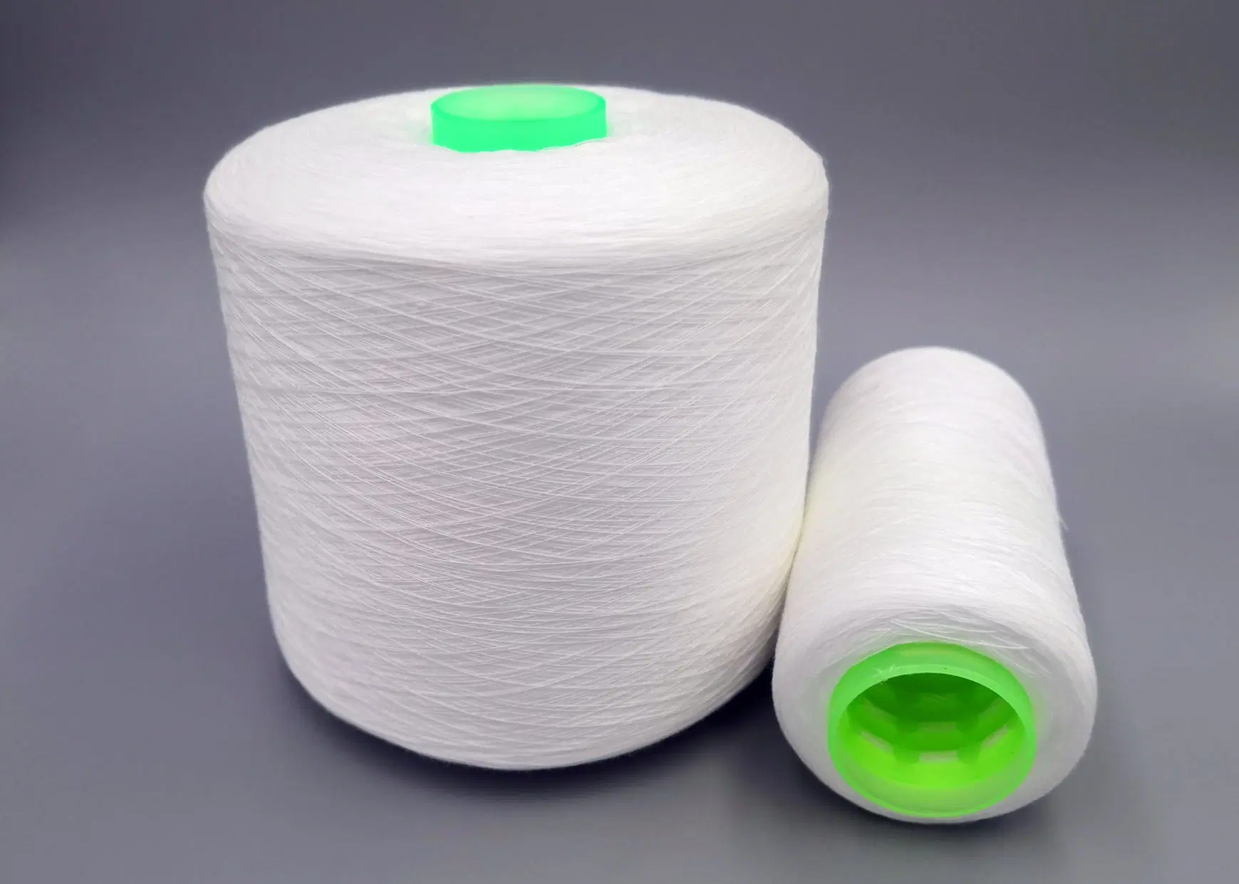 20/2 22/2 20/3 30/2 40/2 42/2 45/2 50/2 60/2 60/3 100pct Spun Polyester Yarn Raw White Polyester Yarn for Sewing Thread