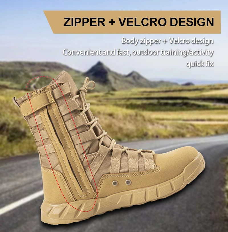 Personalizado Al aire libre deportes botas botas de combate de las Fuerzas Especiales tácticos bajo la parte superior resistente al agua del desierto Zapatos