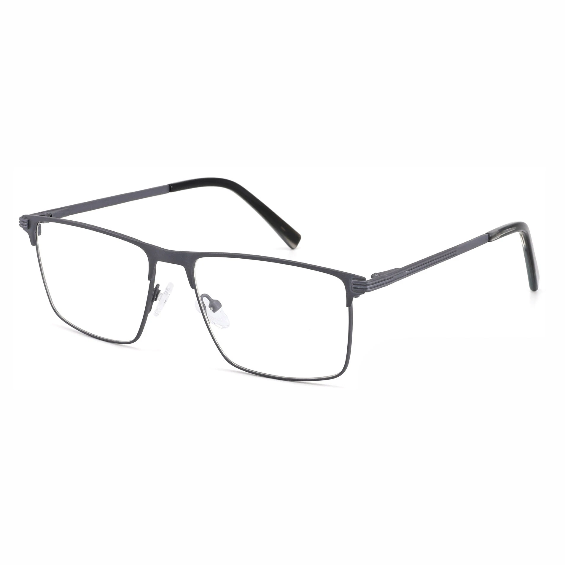 Nouvelle arrivée Lunettes en métal tendance pour hommes Monture optique branchée Browline