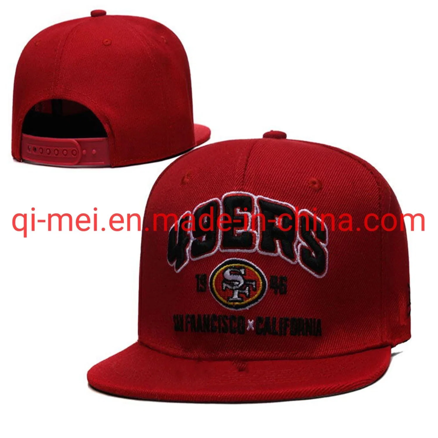 Dropshipping Saints Buccaneers Bills 49ers Official Team Embroidery Football Adjustable Snapback Cap Hat