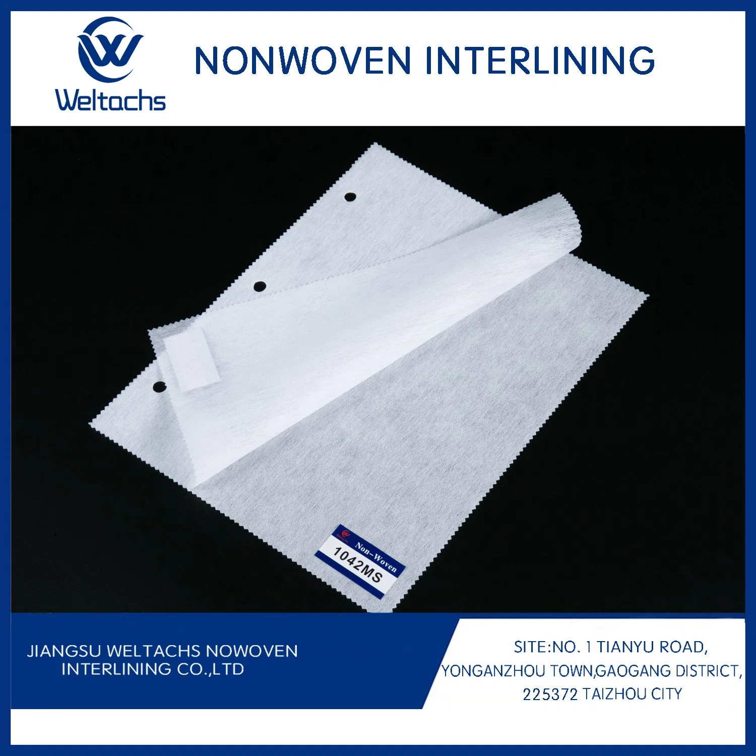 Chemical Bond Gum Stay Fusing Interfacing Fabric 100% Polyester Nonwoven Interlining Cheap Polyester Fabric Rolls