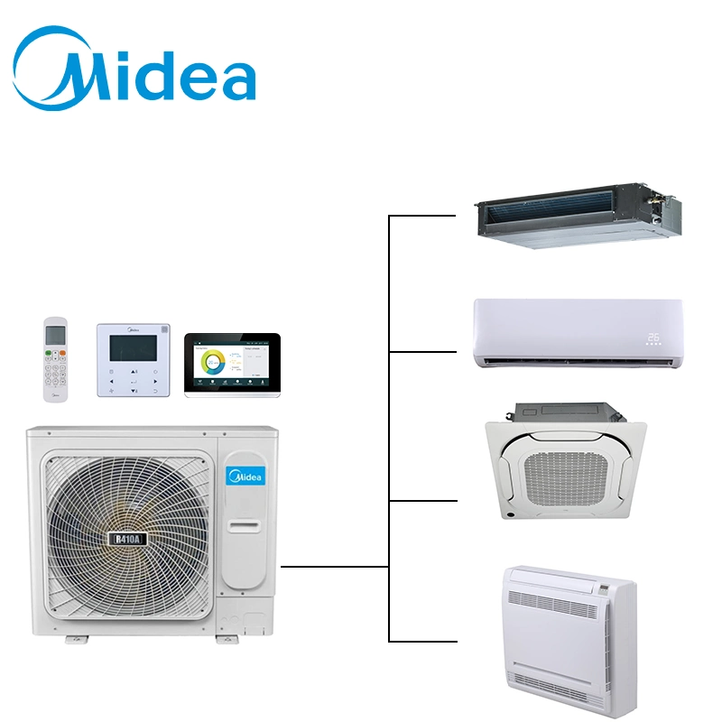 Midea Vrv Air Conditioner Compainies Commercial Central AC Indoor Units of Wall Mounted Products for Shopping Center