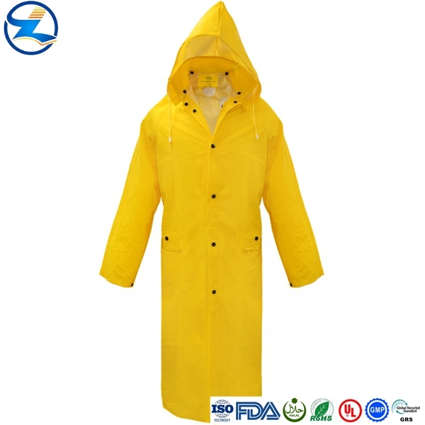 PVC 0,35mm Film peut faire de PVC imperméable Femme Homme grande taille, avec film PVC recouvert de feuille en PVC souple