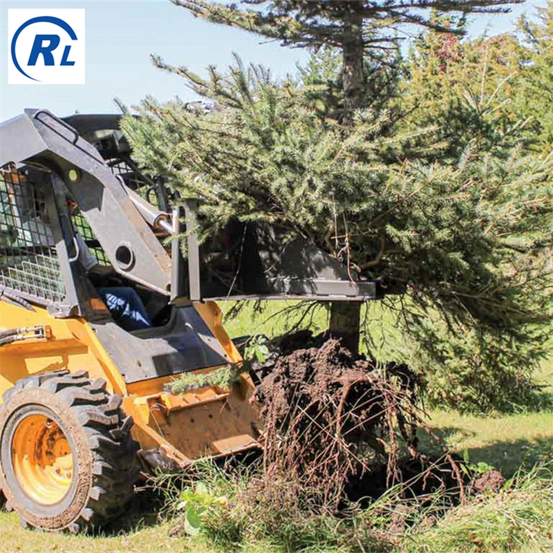 Qingdao Ruilan Personalizar de alta calidad Heaay Duty / Stand Duty Tree Puller con cilindro hidráulico para mover árboles / Accesorio de Skid Steer