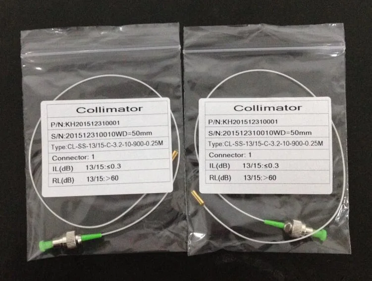 Fiber Optics Collimator Pigtail with FC/APC 0.9mm Connectors