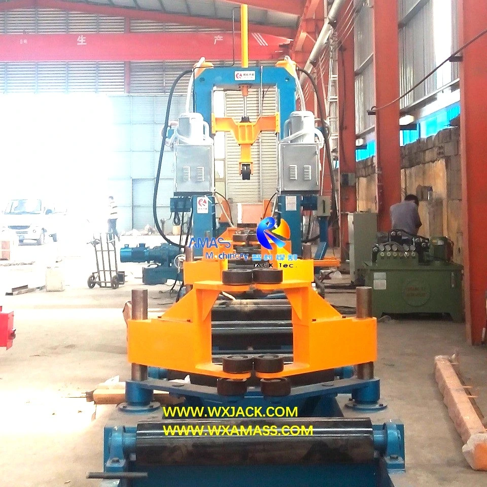 Steel Production Integral Function Assembly Welding Straightening T H Beam Fabrication Machine