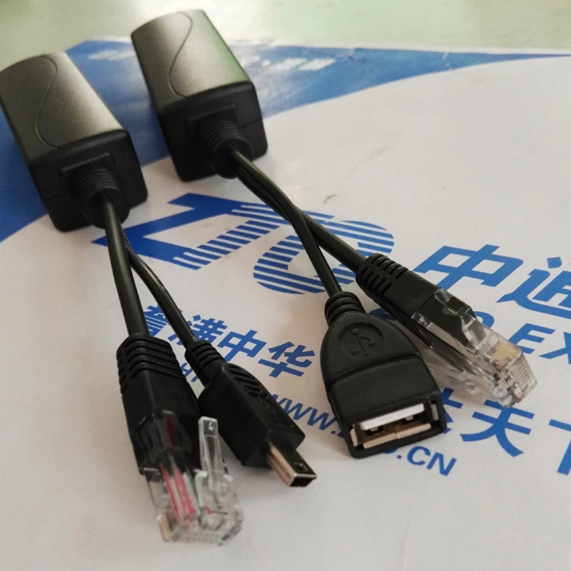 USB Female Poe Splitter 10/100Mbps 5V 2.4A Power Output for iPad