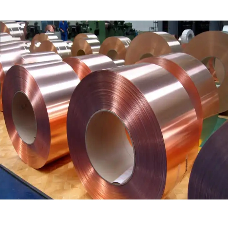 High Precision Tu1 Tu2 Copper Strip with Ultra-Thin Cut Copper Coil C1020 C1100 Oxygen Free Environmental Protection Pure Copper Strip